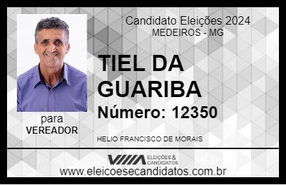 Candidato TIEL DA GUARIBA 2024 - MEDEIROS - Eleições