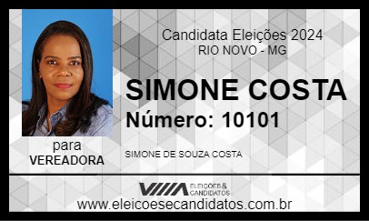 Candidato SIMONE COSTA 2024 - RIO NOVO - Eleições