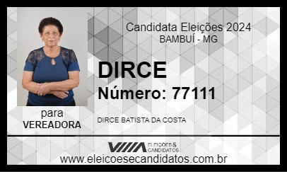 Candidato DIRCE 2024 - BAMBUÍ - Eleições