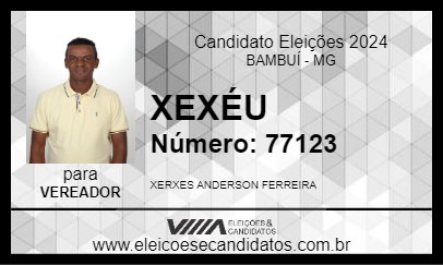 Candidato XEXÉU 2024 - BAMBUÍ - Eleições