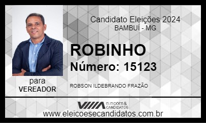 Candidato ROBINHO 2024 - BAMBUÍ - Eleições