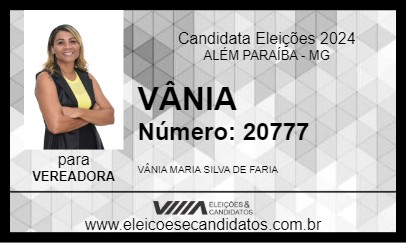 Candidato VÂNIA 2024 - ALÉM PARAÍBA - Eleições