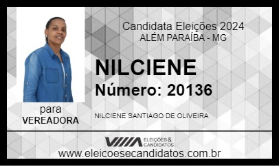 Candidato NILCIENE 2024 - ALÉM PARAÍBA - Eleições