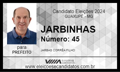 Candidato JARBINHAS 2024 - GUAXUPÉ - Eleições