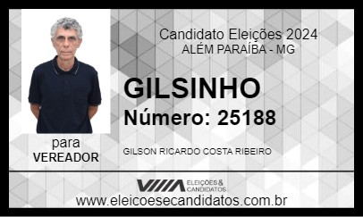 Candidato GILSINHO 2024 - ALÉM PARAÍBA - Eleições