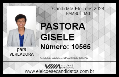 Candidato PASTORA GISELE 2024 - BAMBUÍ - Eleições