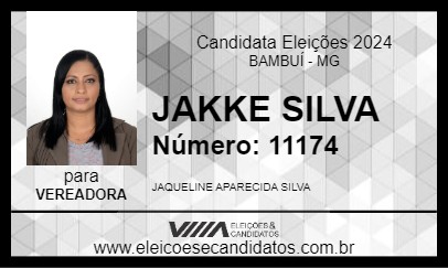 Candidato JAKKE SILVA 2024 - BAMBUÍ - Eleições