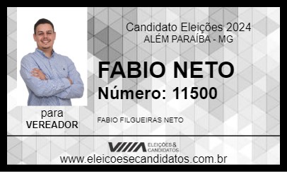 Candidato FABIO NETO 2024 - ALÉM PARAÍBA - Eleições