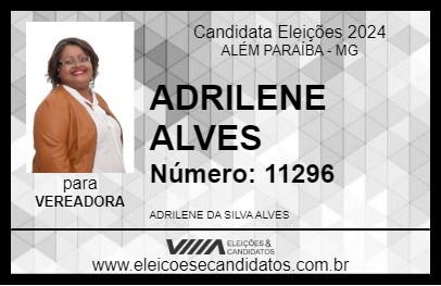 Candidato ADRILENE ALVES 2024 - ALÉM PARAÍBA - Eleições