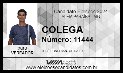 Candidato COLEGA 2024 - ALÉM PARAÍBA - Eleições