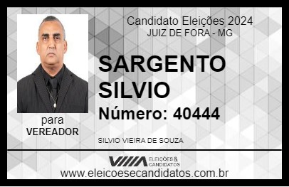 Candidato SARGENTO SILVIO 2024 - JUIZ DE FORA - Eleições