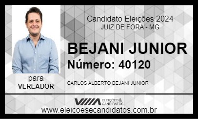 Candidato BEJANI JUNIOR 2024 - JUIZ DE FORA - Eleições