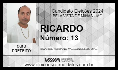 Candidato RICARDO 2024 - BELA VISTA DE MINAS - Eleições