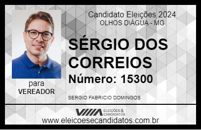 Candidato SÉRGIO DE SANDRA 2024 - OLHOS D\ÁGUA - Eleições