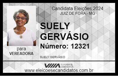 Candidato SUELY GERVÁSIO 2024 - JUIZ DE FORA - Eleições