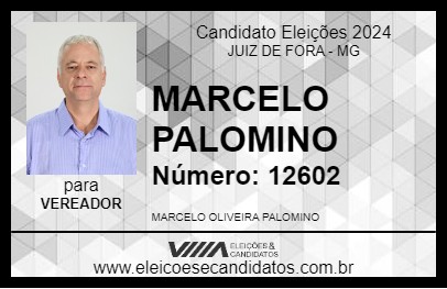 Candidato MARCELO PALOMINO 2024 - JUIZ DE FORA - Eleições