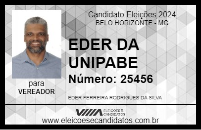 Candidato EDER DA UNIPABE 2024 - BELO HORIZONTE - Eleições