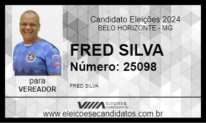 Candidato FRED SILVA 2024 - BELO HORIZONTE - Eleições