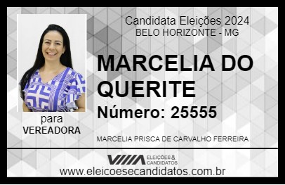 Candidato MARCELIA DO QUERITE 2024 - BELO HORIZONTE - Eleições