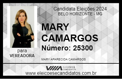 Candidato MARY CAMARGOS 2024 - BELO HORIZONTE - Eleições