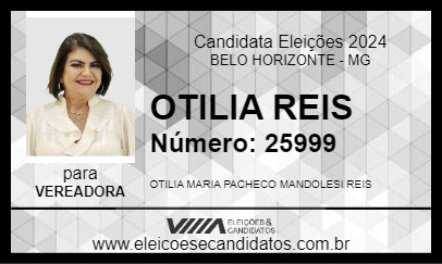 Candidato OTILIA REIS 2024 - BELO HORIZONTE - Eleições