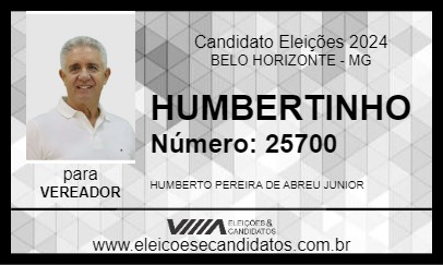 Candidato HUMBERTINHO 2024 - BELO HORIZONTE - Eleições