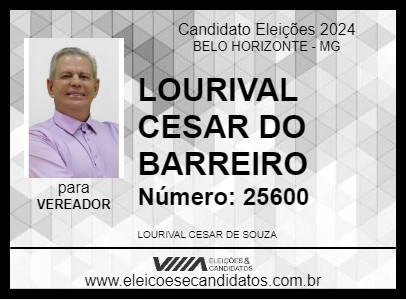 Candidato LOURIVAL CESAR DO BARREIRO 2024 - BELO HORIZONTE - Eleições