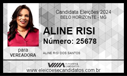 Candidato ALINE RISI 2024 - BELO HORIZONTE - Eleições