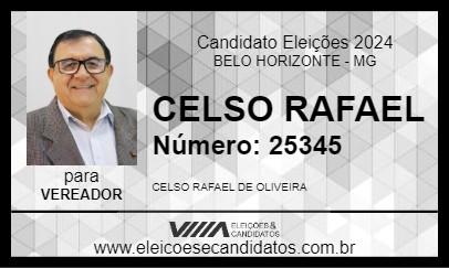 Candidato CELSO RAFAEL 2024 - BELO HORIZONTE - Eleições