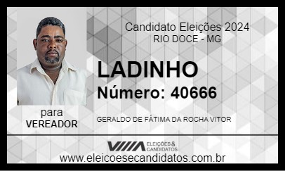 Candidato LADINHO 2024 - RIO DOCE - Eleições