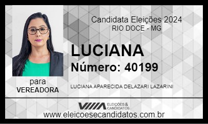 Candidato LUCIANA 2024 - RIO DOCE - Eleições