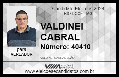 Candidato VALDINEI CABRAL 2024 - RIO DOCE - Eleições