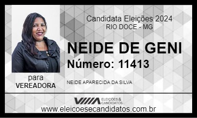 Candidato NEIDE DE GENI 2024 - RIO DOCE - Eleições