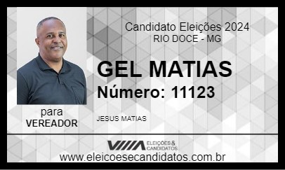 Candidato GEL MATIAS 2024 - RIO DOCE - Eleições