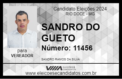 Candidato SANDRO DO GUETO 2024 - RIO DOCE - Eleições