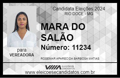 Candidato MARA DO SALÃO 2024 - RIO DOCE - Eleições