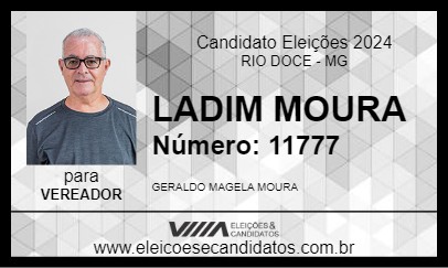 Candidato LADIM MOURA 2024 - RIO DOCE - Eleições