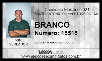 Candidato BRANCO 2024 - SANTO ANTÔNIO DO AVENTUREIRO - Eleições