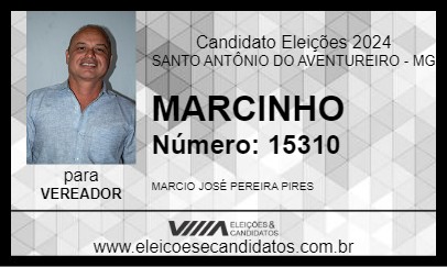 Candidato MARCINHO 2024 - SANTO ANTÔNIO DO AVENTUREIRO - Eleições