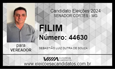 Candidato FILIM 2024 - SENADOR CORTES - Eleições