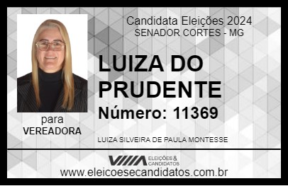 Candidato LUIZA DO PRUDENTE 2024 - SENADOR CORTES - Eleições