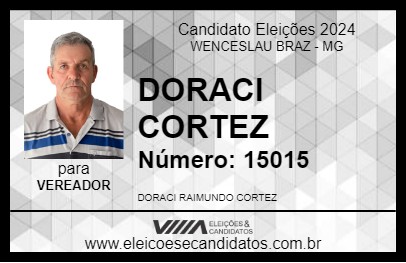 Candidato DORACI CORTEZ 2024 - WENCESLAU BRAZ - Eleições