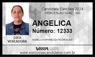 Candidato ANGELICA 2024 - WENCESLAU BRAZ - Eleições