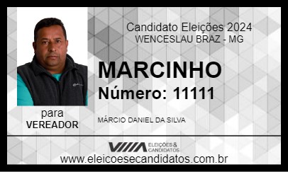 Candidato MARCINHO 2024 - WENCESLAU BRAZ - Eleições