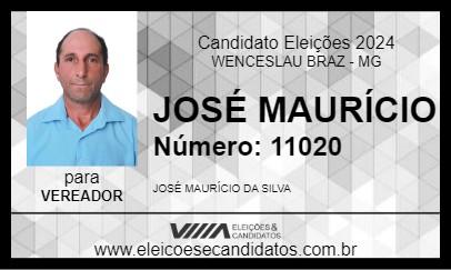 Candidato JOSÉ MAURÍCIO 2024 - WENCESLAU BRAZ - Eleições