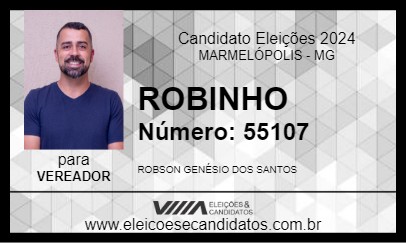 Candidato ROBINHO 2024 - MARMELÓPOLIS - Eleições