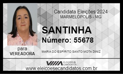 Candidato SANTINHA 2024 - MARMELÓPOLIS - Eleições