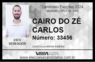 Candidato CAIRO DO ZÉ CARLOS 2024 - MARMELÓPOLIS - Eleições