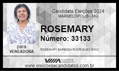 Candidato ROSEMARY 2024 - MARMELÓPOLIS - Eleições