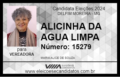 Candidato ALICINHA DA AGUA LIMPA 2024 - DELFIM MOREIRA - Eleições